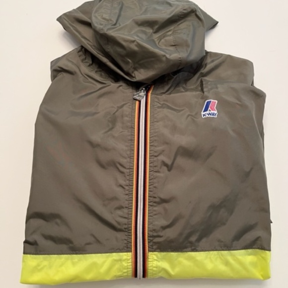 Unisex K-Way rain jacket designed specifically for Crewcuts at J-Crew. - Picture 1 of 11